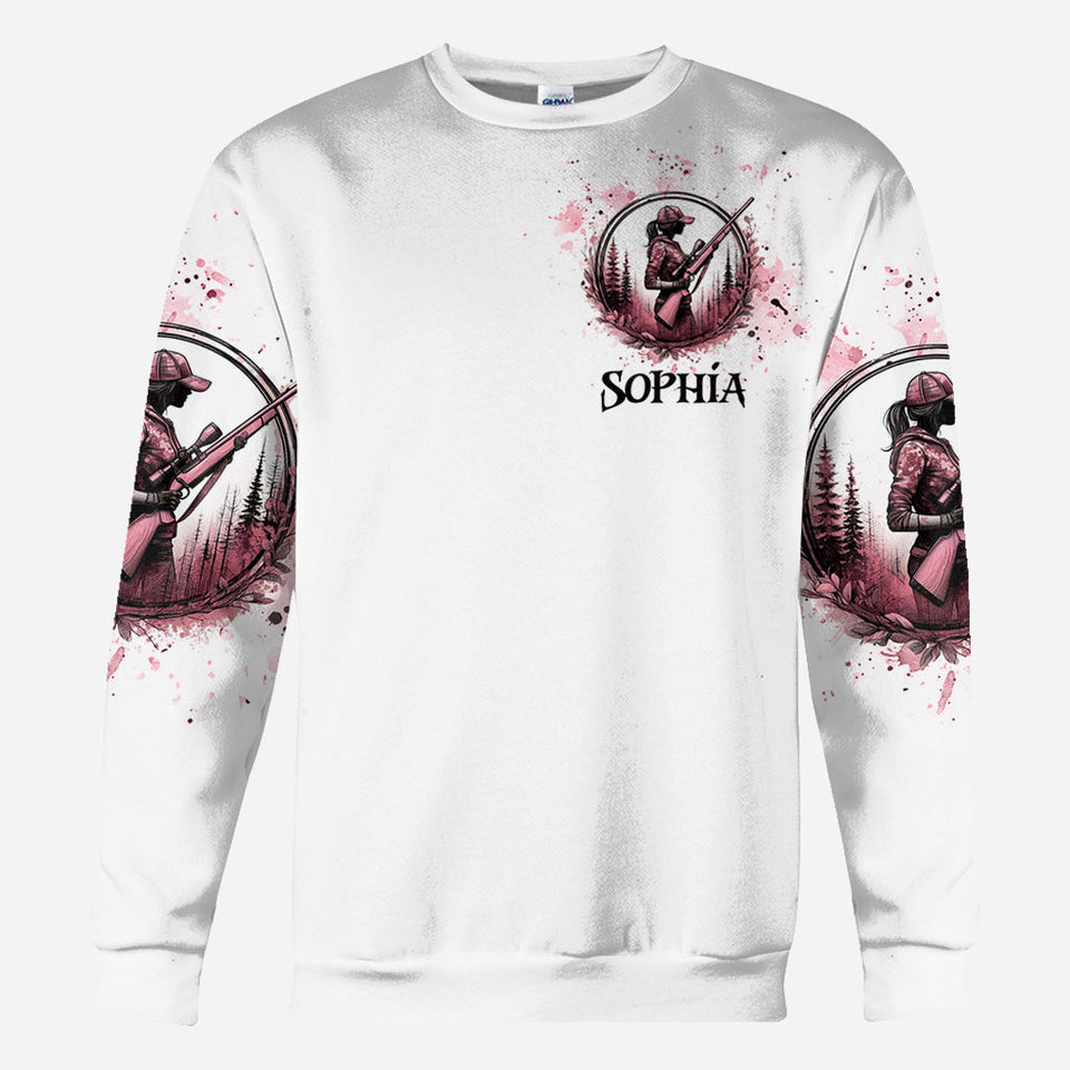 Pretty in Pink - Personalized Hunting All Over Shirt