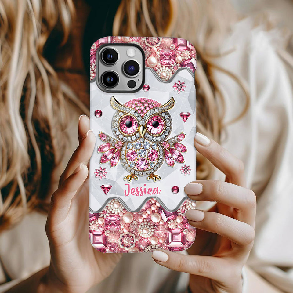 Just A Girl Who Loves Owls - Personalized Owl Full Print Phone Case
