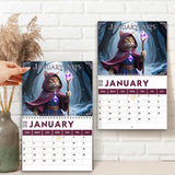 Quest Cat 2025 - Personalized Cat Wall Calendar & Desk Calendar