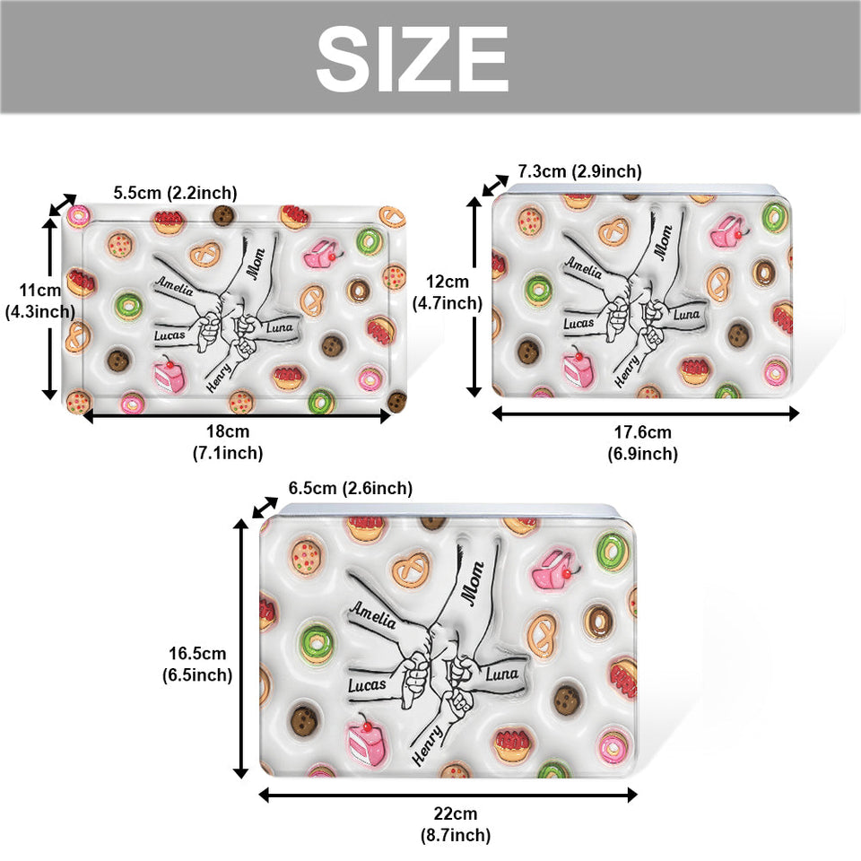 Cookies Mom Holding Hands - Personalized Mother Biscuit Tin