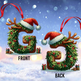 Family's Names Christmas Alphabet Letter - Personalized Family Ornament