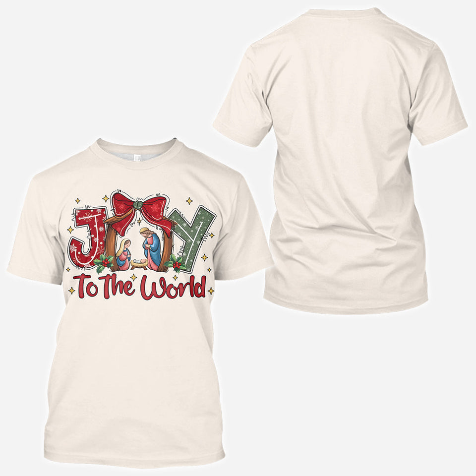 Joy Christmas - Personalized Christian All Over Shirt