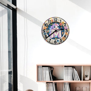 Beautiful Letter Clock Gift For Grandkids - Personalized Kid Wall Clock