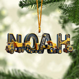 Funny Name Ornament Gift For Grandkids - Personalized Kid Custom Shaped Ornament