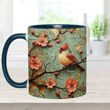 Beautiful Cardinals - Personalized Accent Mug