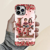 I Love You Forever - Personalized Couple Full Print Phone Case