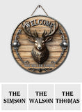 Love Hunting - Personalized Hunting Round Wood Sign