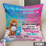 To My Granddaughter - Personalized granddaughter Throw Pillow