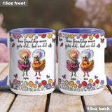 True Fiendship Never Gets Old... But We Do! - Personalized Bestie Accent Mug