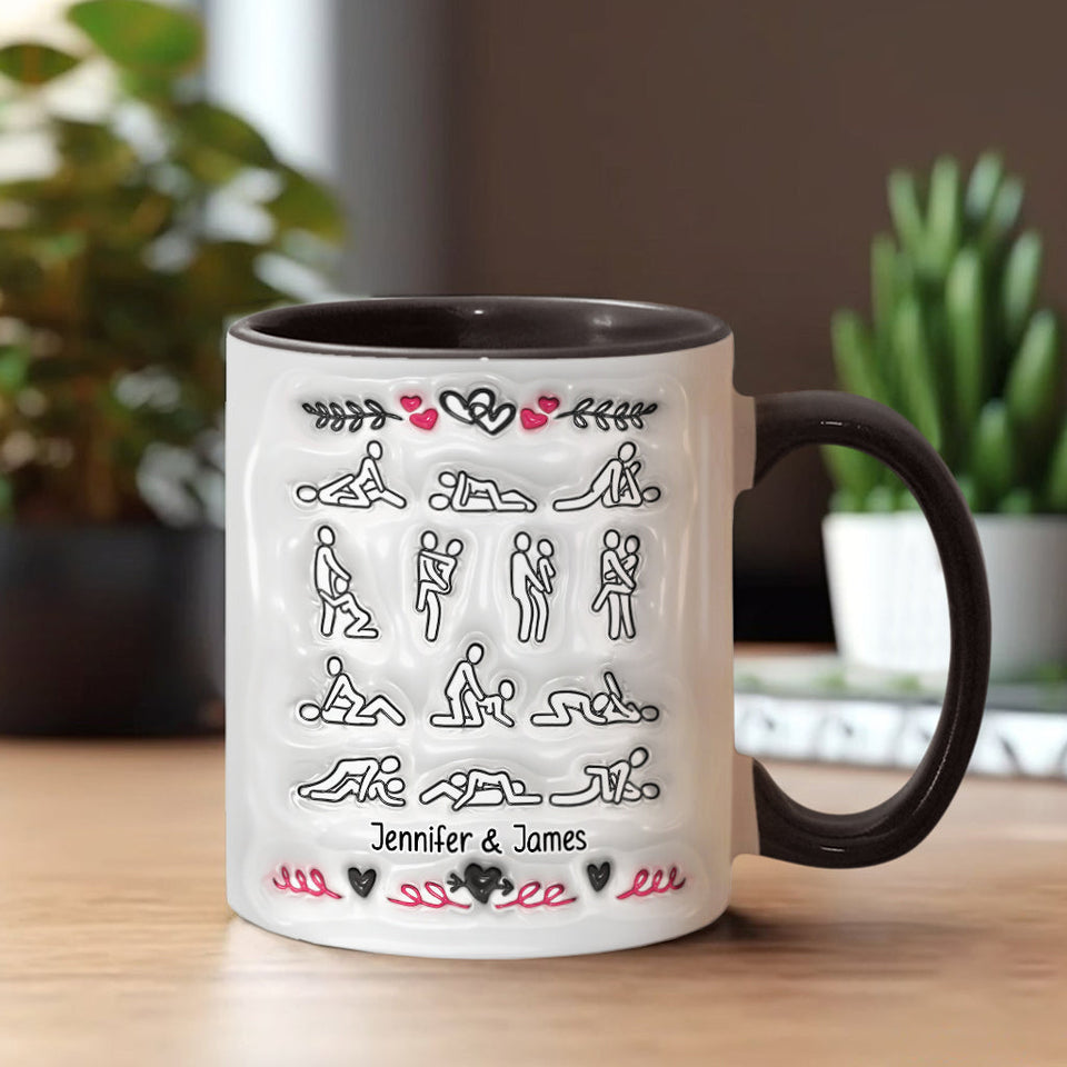 I Love You Every Day - Personalized Couple Accent Mug