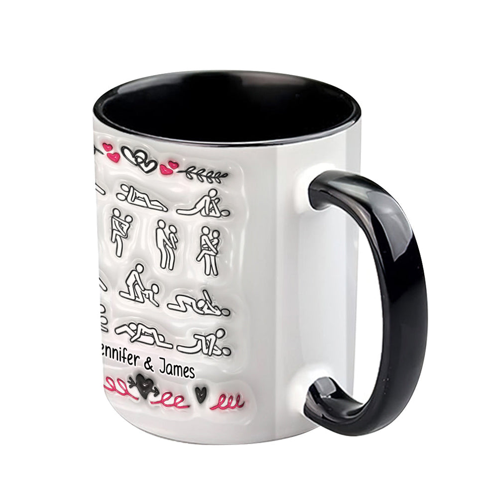 I Love You Every Day - Personalized Couple Accent Mug