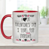 I Love You Every Day - Personalized Couple Accent Mug