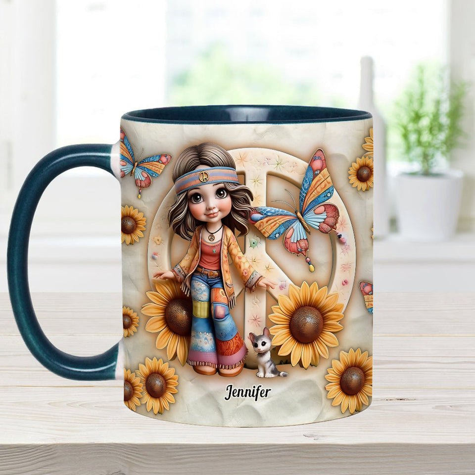 Hippie Soul - Personalized Hippie Accent Mug