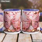 Love Butterfly - Personalized Butterfly Accent Mug