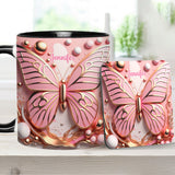 Love Butterfly - Personalized Butterfly Accent Mug