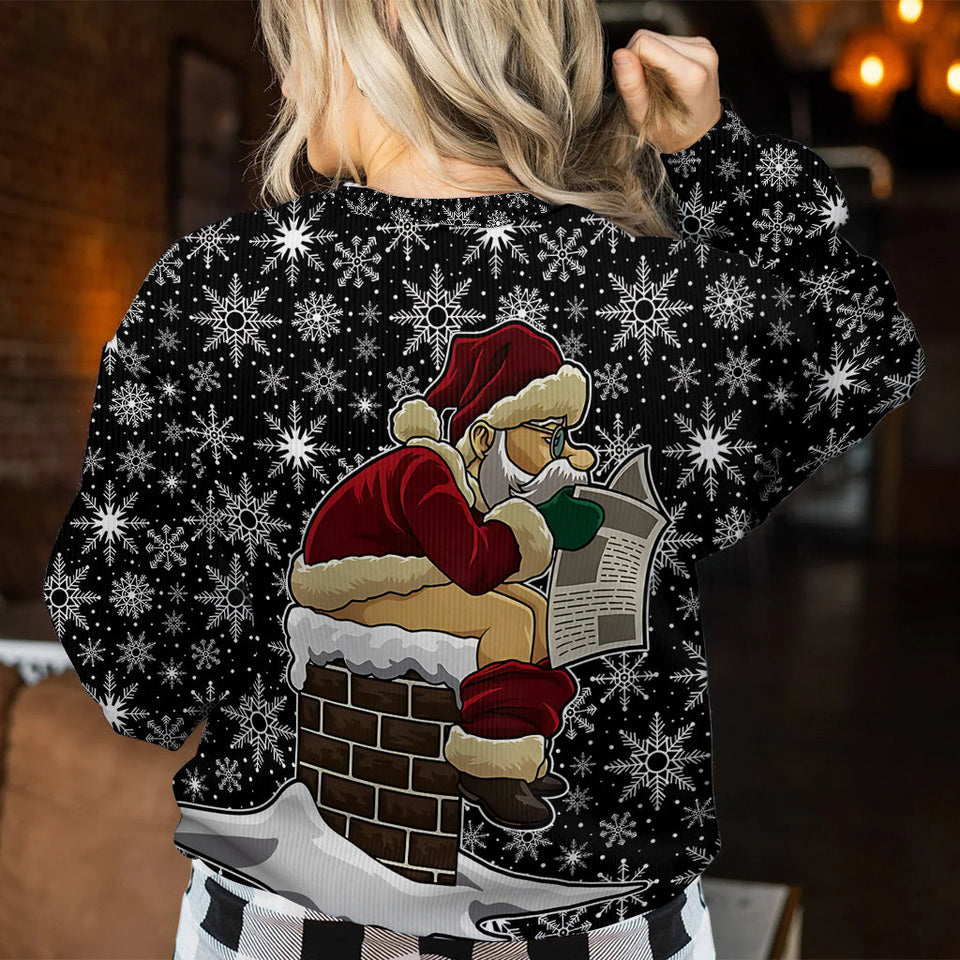 Doing Dad Shite - Personalized Father Ugly Sweater