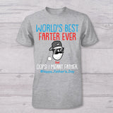 World's Best Farter In Training Farter - Personalized Father T-shirt And Baby Onesie