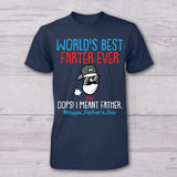 World's Best Farter In Training Farter - Personalized Father T-shirt And Baby Onesie