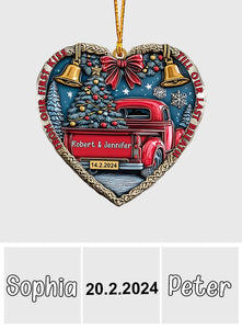 From Our First Kiss Till Our Last Breath - Personalized Couple Ornament