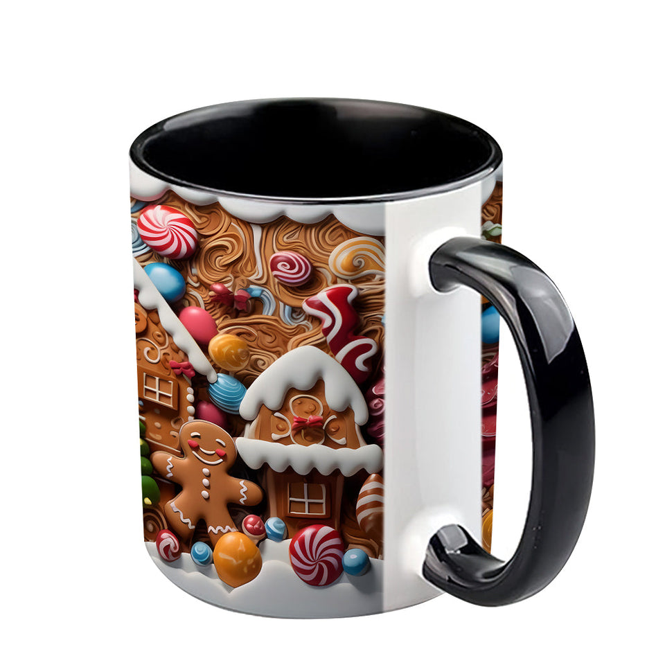 Christmas Movie Watching Mug Ginger Bread - Personalized Family Accent Mug
