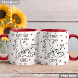 But First Coffee - Personalized Couple Accent Mug