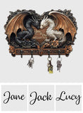 You & Me - Personalized Dragon Custom Shaped Key Rack