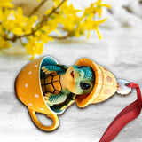 Cute Turle - Personalized Turtle Ornament