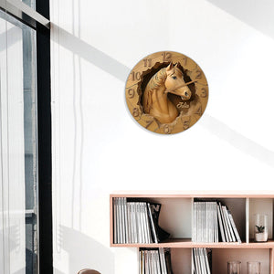 Love Horses - Personalized Horse Wall Clock