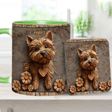 Cute Yorkshire Terrier - Personalized Dog Accent Mug