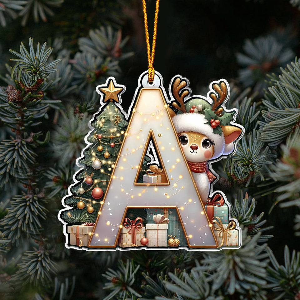 Reindeer Family - Personalized Family Ornament