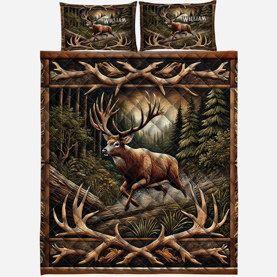Love Hunting - Personalized Hunting Quilt Set