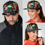 Floral Skull - Personalized Skull Snapback