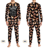 All I Need For Christmas Is You - Personalized Couple Pajamas Set