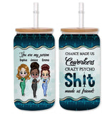 Chance Made Us Coworkers - Personalized Nurse Can Glass
