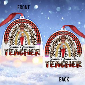 Santa's Favorite Teacher - Personalized Teacher Ornament
