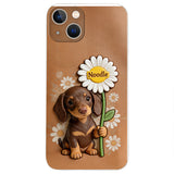 Custom Any Photo - Personalized Dog 3D Embossed Leather Phone Case