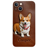 Custom Any Photo - Personalized Dog Leather Phone Case