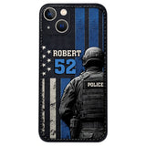 Police Officer Life - Personalized Police Officer Leather Phone Case