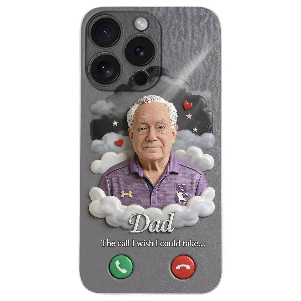 L'appel que j'aurais aimé pouvoir prendre... - Étui de téléphone commémoratif personnalisé en cuir