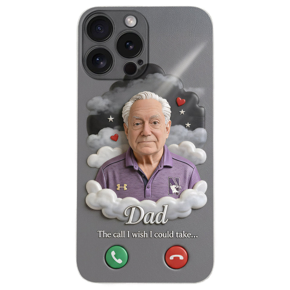 L'appel que j'aurais aimé pouvoir prendre... - Étui de téléphone commémoratif personnalisé en cuir