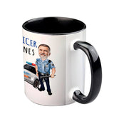 I Can't Fix Stupid - Personalized Police Officer Accent Mug