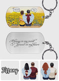 Always On Our Mind - Personalized Memorial Stainless Steel Keychain