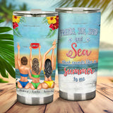 I Love You To The Beach And Back - Bestie gift for sister - Personalized Tumbler