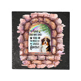 No Longer By My Side - Personalized Dog Square Shaped Stone