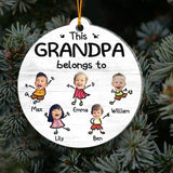 This Grandpa Belongs To - Personalized Grandpa Ornament