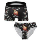 Set Santa Is Not The Only One Coming - Personalized Couple Women Briefs & Men Boxer Briefs