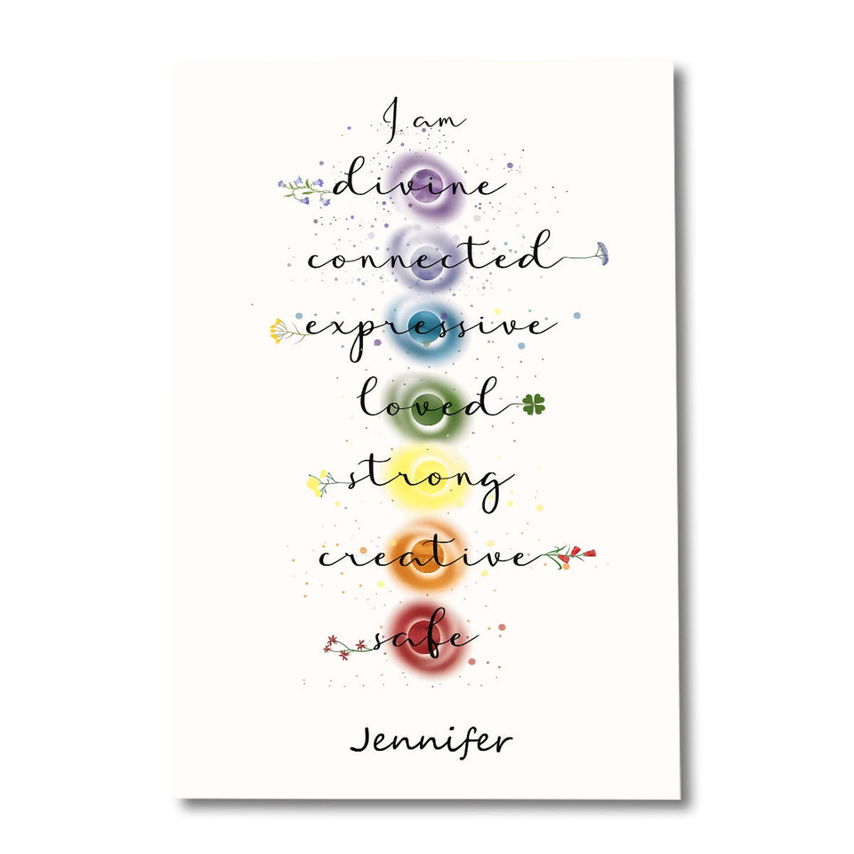 I Am Divine - Personalized Yoga Canvas And Poster