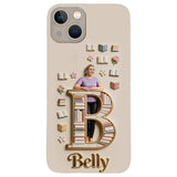 Book Lovers Gift - Personalized Book 3D Embossed Leather Phone Case