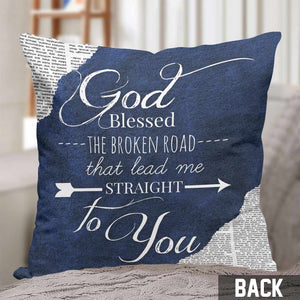 You Smile I Fell In Love - Personalized Couple Throw Pillow