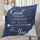 You Smile I Fell In Love - Personalized Couple Throw Pillow